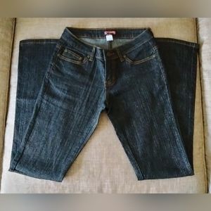 Max Rave Junior's Black Shimmer Jeans size 1